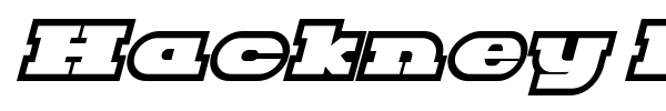 Hackney Block font preview